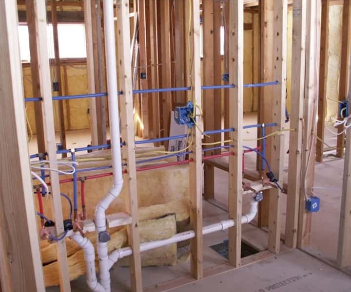 Residential New Construction Plumbing.